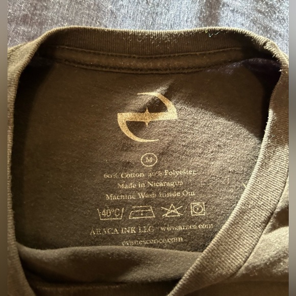 Evanescence tour shirt 2017 black medium - Picture 3 of 5